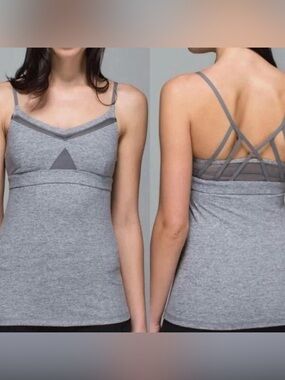 Lululemon Just Breathe Tank Top Gray Women’s Size 4